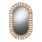 Bali & Pari Geona Modern Bohemian Metal and Natural Brown Seagrass Accent Wall Mirror 240-13465-ZORO - alternate 1